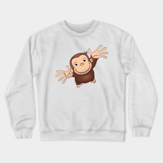 Curious George wants to be picked up Crewneck Sweatshirt by EcoEssence